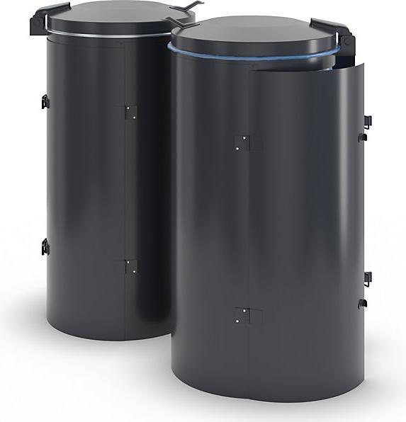 Produktbild kaiserkraft Stahlblech-Abfallsammler für 120-l-Sack (120 l)