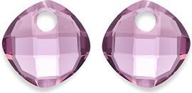 Sparkling Jewels Sparkling Eagem59-Cc Purple Rosette Earring Pendants