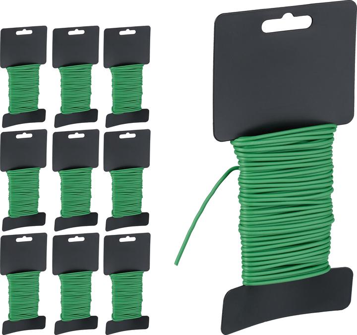 Relaxdays 10x garden wire (2.50 cm, 10 cm)