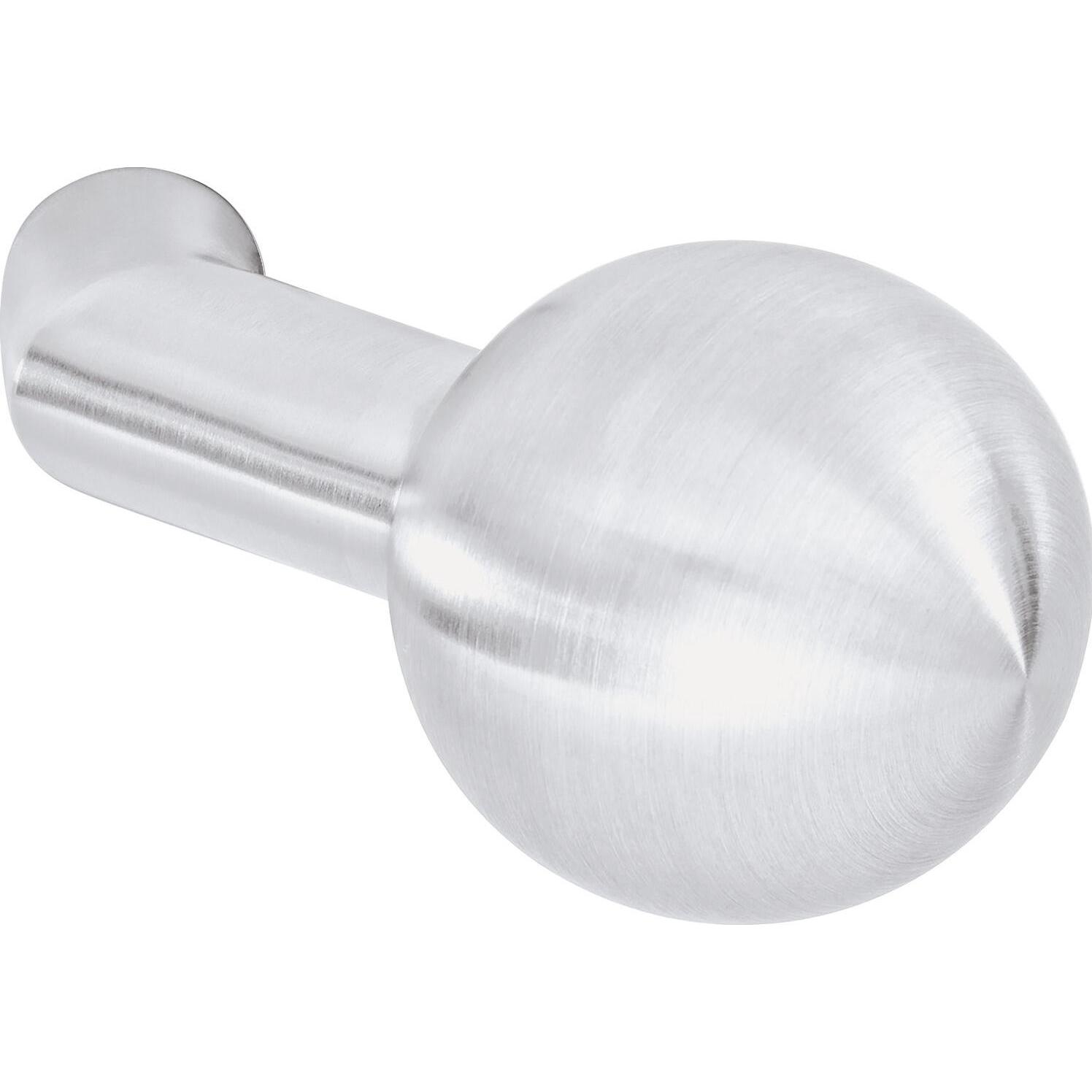Ogro, Türgriff + Fenstergriff, Knopfdrückerlochteil PREMIUM 8548 V FS, Aluminium silber eloxiert (Türgarnitur)