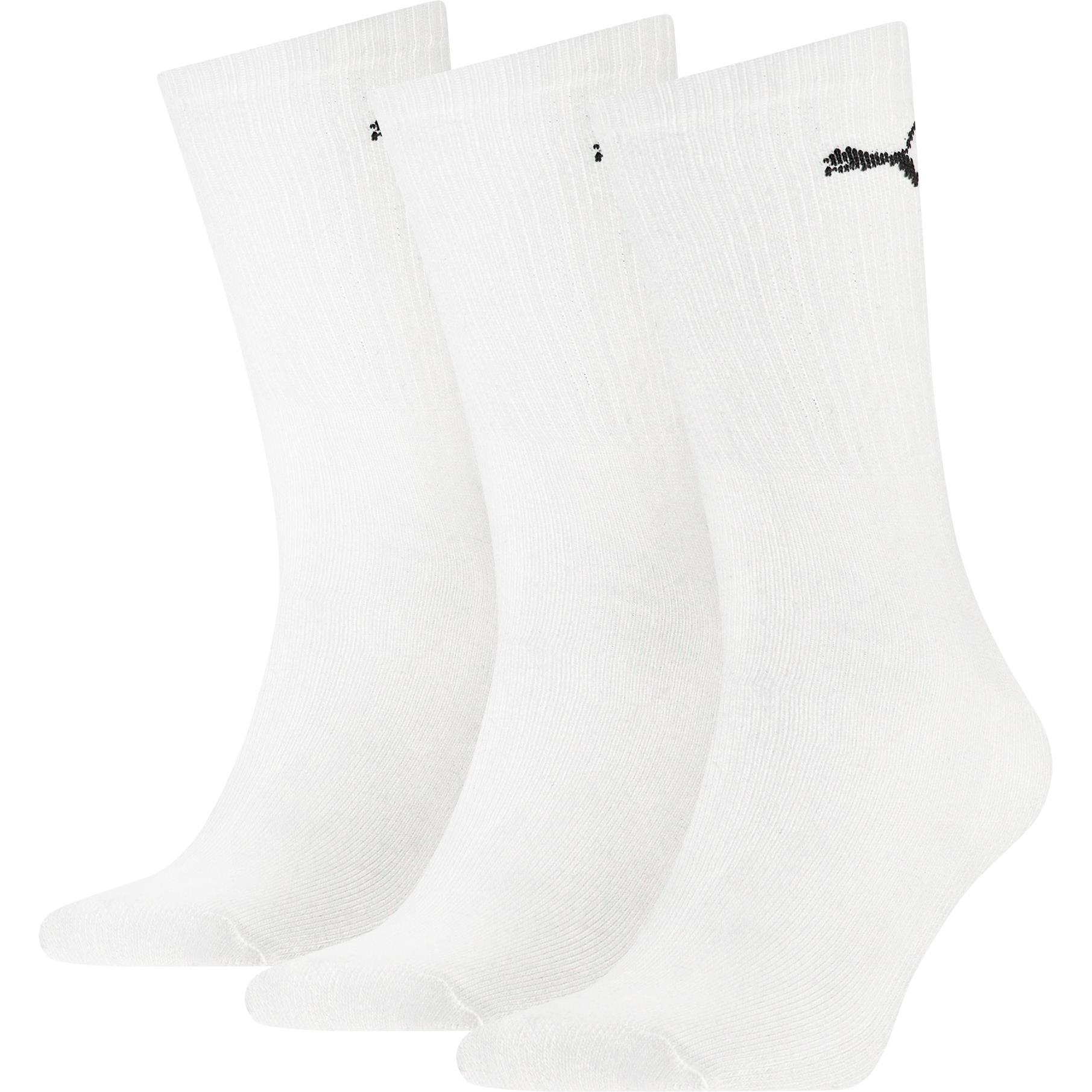 Puma, Herren, Socken, Sport Socks, Weiss, (3er Pack, 39 - 42)