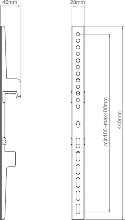 Actual product image Hagor CPS - FIXED ARMS VESA 400