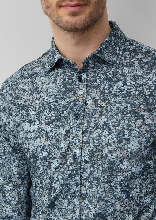 Actual product image S.Oliver Hemd Tailored Fit: Gemustertes Hemd aus Baumwollstretch (42)