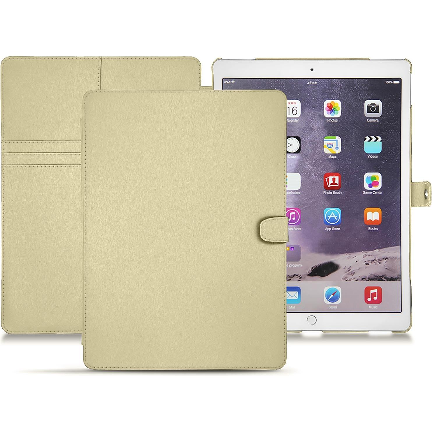Noreve Lederschutzhülle Wallet (iPad Pro 12.9 2017 (2. Gen)), Tablet Hülle, Beige