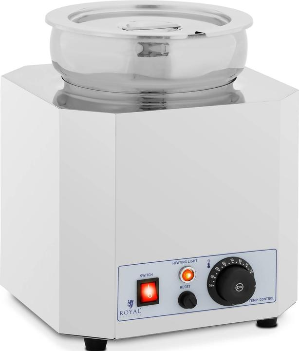 Produktbild Royal Catering Suppenstation Bain Marie Speisenwärmer Edelstahl 7 L 30 - 110 °C 500 W