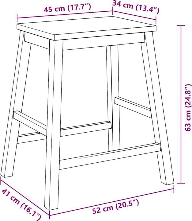Produktbild vidaXL Barstuhl