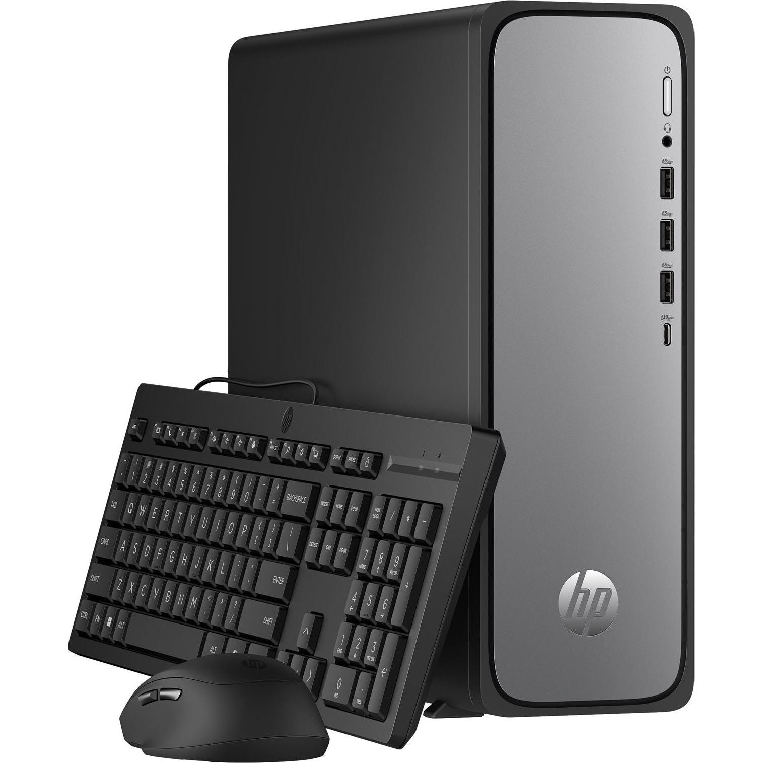 HP OmniDesk Slim S03-0053ng (512 GB, 16 GB, Intel Core i5-14400), PC, Silber