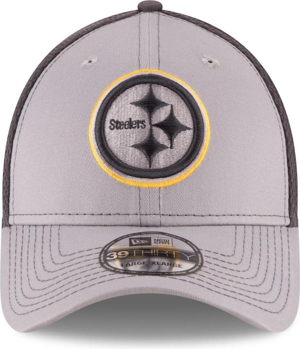 Actual product image New Era 39Thirty Stretch Mesh Cap - Pittsburgh Steelers - M/ (M/L)