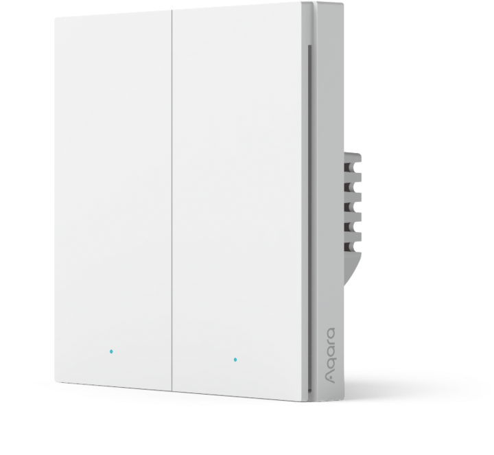 Produktbild Xiaomi Smart Wall Switch H1 Weiss With Neutral, Double Rocker (Zigbee)