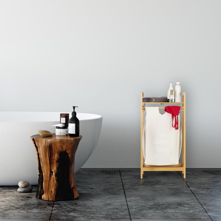 Image du produit Relaxdays Panier à linge en bambou, boîte de rangement (30 l)