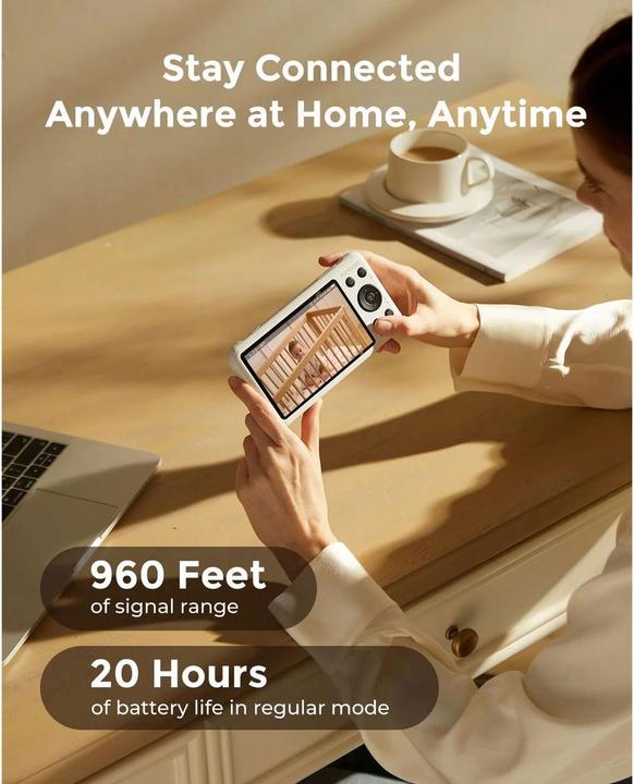 Actual product image Momcozy Baby Monitor (Baby Monitor Audio, Video & Audio, 300 m)
