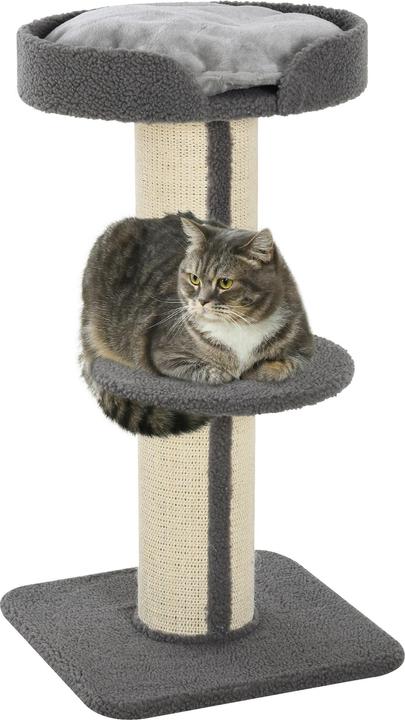 Immagine prodotto PawHut Albero per gatti con piattaforma (91 cm, Blu, Grigio)