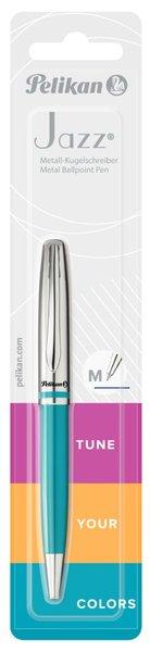 Actual product image Pelikan Ballpoint pen Jazz Classic Medium (M), Petrol (Silver, Blue, 1 x)