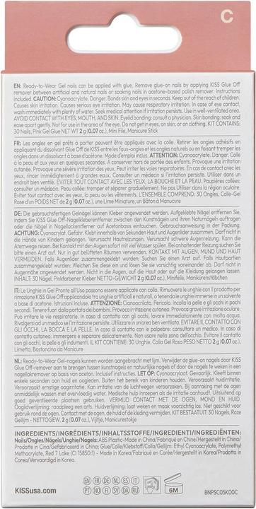 Produktbild KISS Bare-But-Better Premium Gel Nails - 30 Pieces (Kunstnägel)