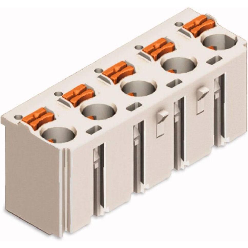 Wago Connettore multipoint femmina a 1 filo, Cavo + Spina elettrica, Grigio