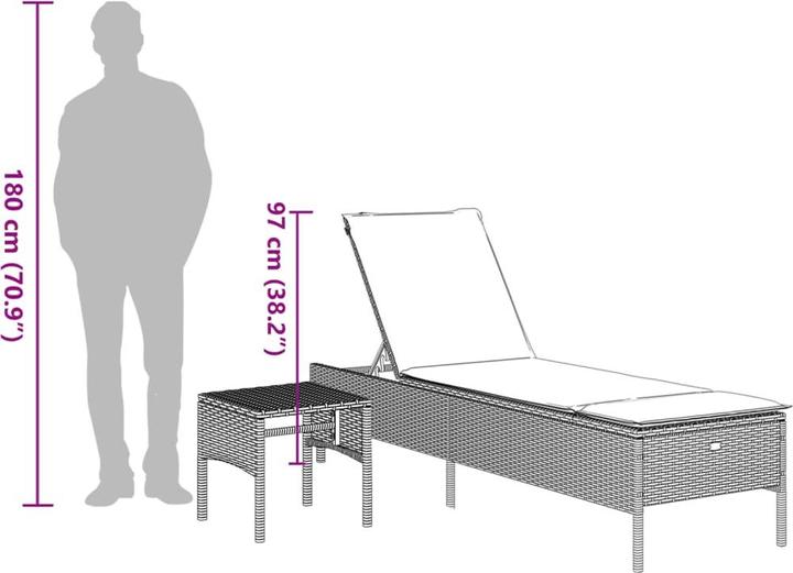 Immagine prodotto vidaXL Sonnenliege (55 cm)