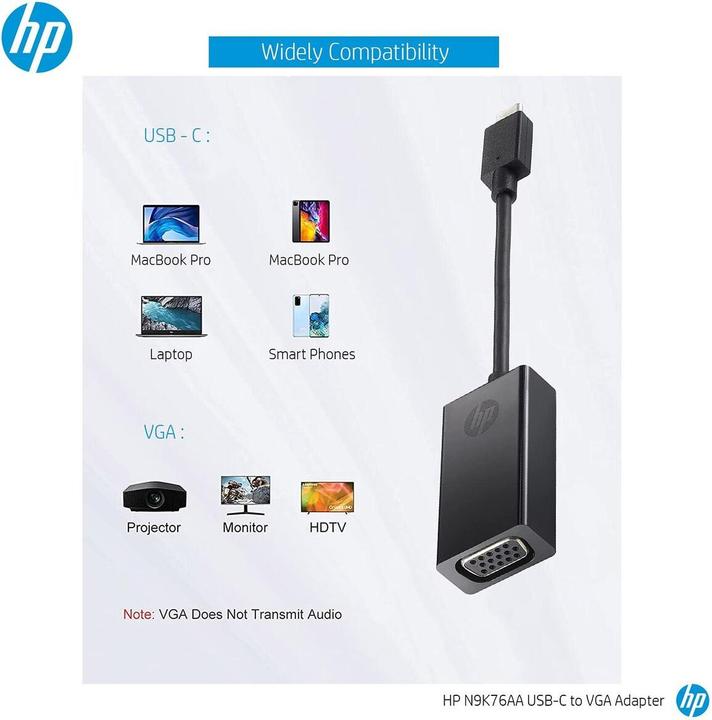 Actual product image HP USB-C to (VGA, 2.55 cm)