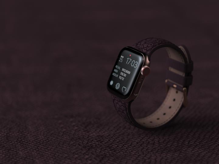 Immagine prodotto Njord Cinturino Per Orologio Eldur (45 mm, 44 mm, Pelle Vegan, Chiusura in acciaio inox, Pelle di salmone)