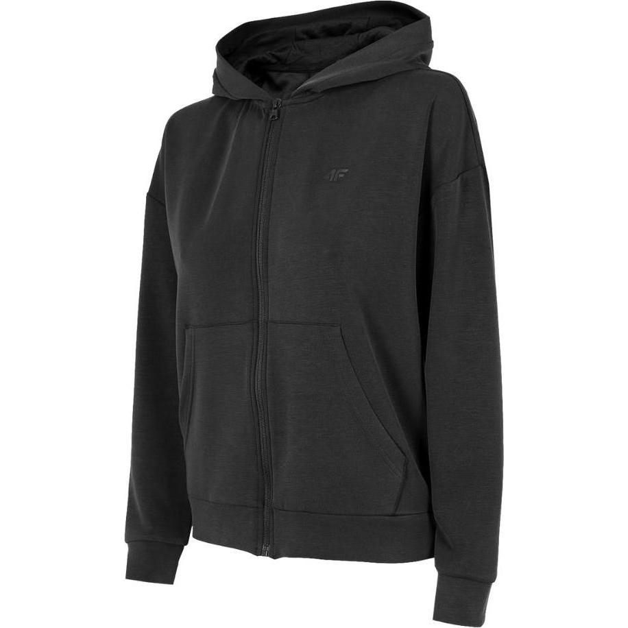 4F, Damen, Pullover, Damen Sweatshirt tiefschwarz H4Z22 BLD041 20S M, Schwarz, (M)