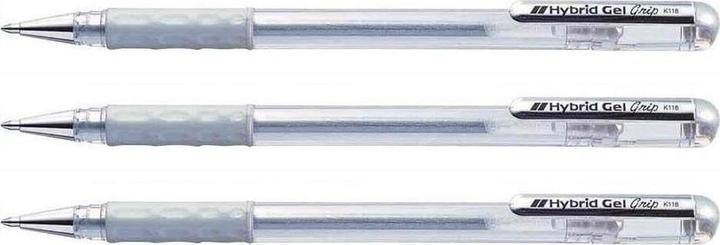 Productafbeelding Pentel Roller Hybrid Gel Grip (Zilver, 1 x)