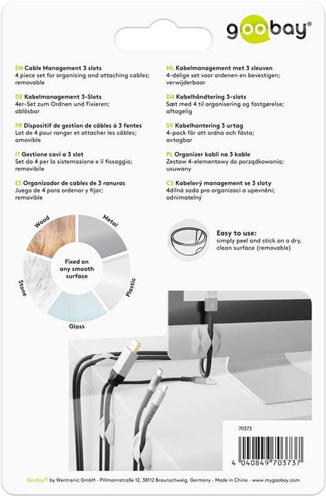 Actual product image Goobay Kabelorganizer