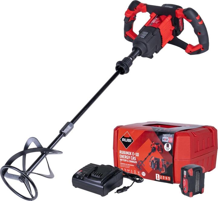 Produktbild Rubi RUBIMIX E-10 Energy CAS | 18 V | Incl. accu's en lader | In koffer - 26570