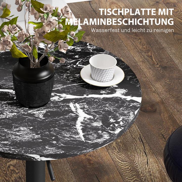 Image du produit Homcom Bartisch Spanplatte Schwarz (60 x 60 x 93.50 cm)