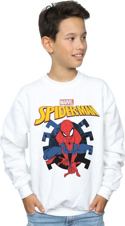 Produktbild SpiderMan Web Shooting Emblem Logo Sweatshirt Jungen (128)