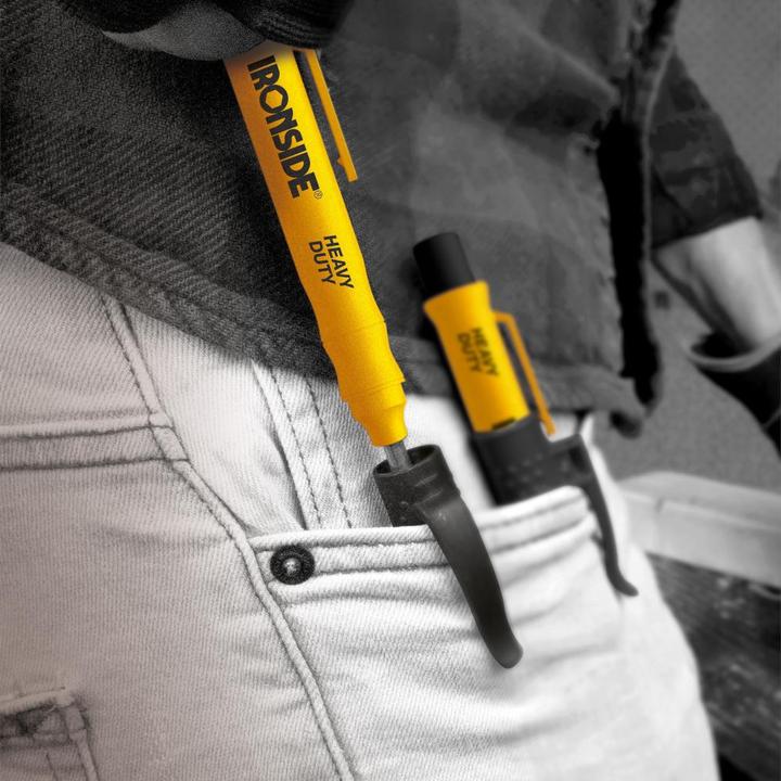 Image du produit Ironside Marqueur pour trous profonds Heavy duty noir (1x)