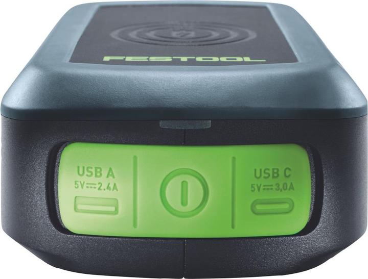 Produktbild Festool PHC 18 Handy Ladestation Induktionsladung / USB-A / USB-C + 1x Akku 4,0 Ah (18 V)
