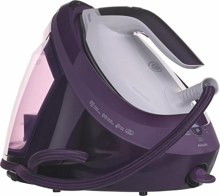 Produktbild Philips PSG8050/30 steam ironing station SteamGlide soleplate Purple (2700 W, 600 g/min)