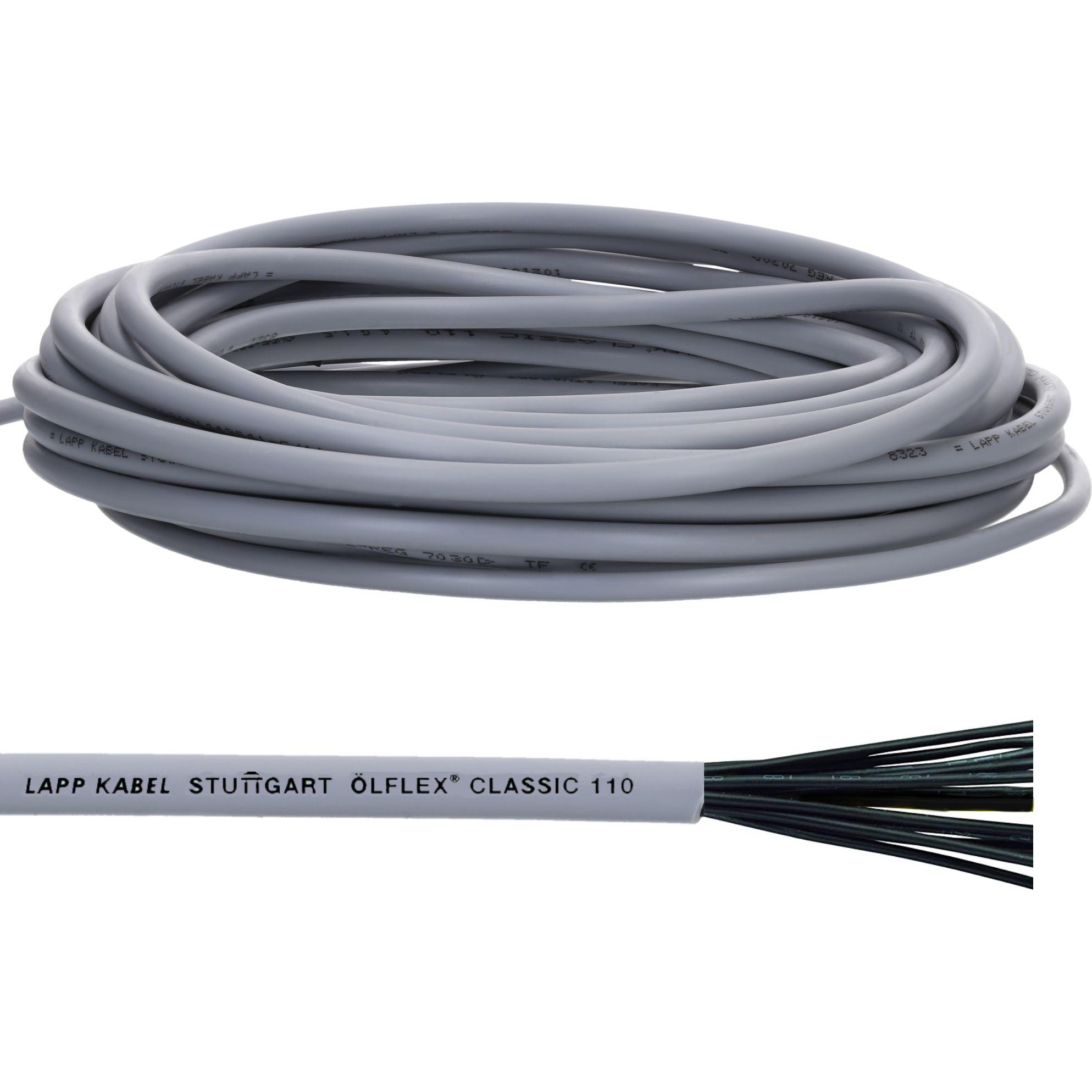 LAPP Ölflex Classic 110 Steuerkabel – 7x1,5 Mm², 10 Meter, PVC Mantelleitung Grau