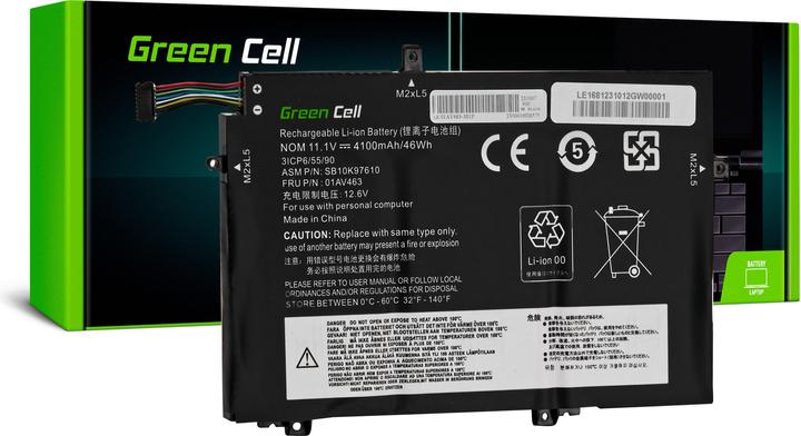 GreenCell Battery 3P52 for Lenovo ThinkPad 580 L14 (3 Cells, 4100 mAh)
