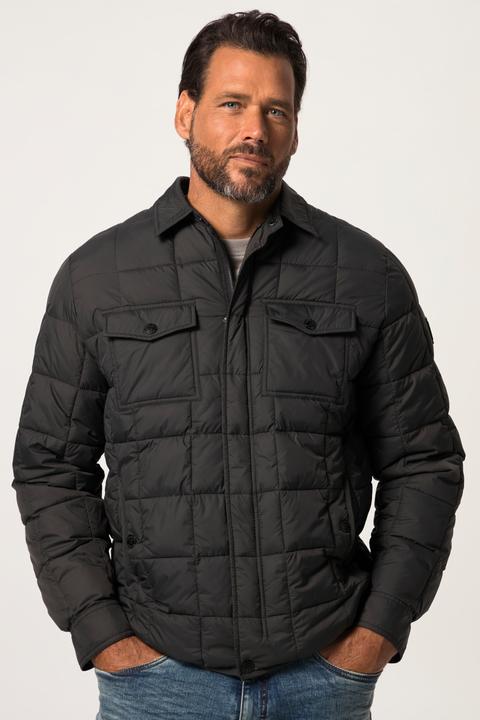 Produktbild JP1880 Steppjacke, Hemdkragen, 4 Taschen, Tall (4XL)
