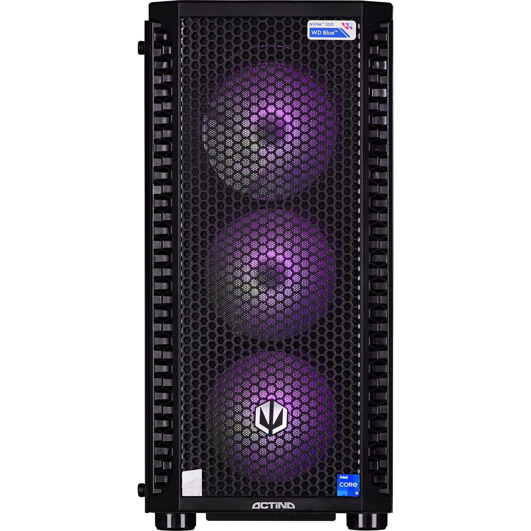 Thumbnail - Actina 5901443385332 (Intel Core i5-14400F, 32 GB, 1000 GB, GeForce RTX 4060), PC, Schwarz
