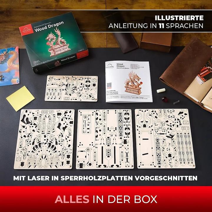 Produktbild Ugears Ξύλινος δράκος