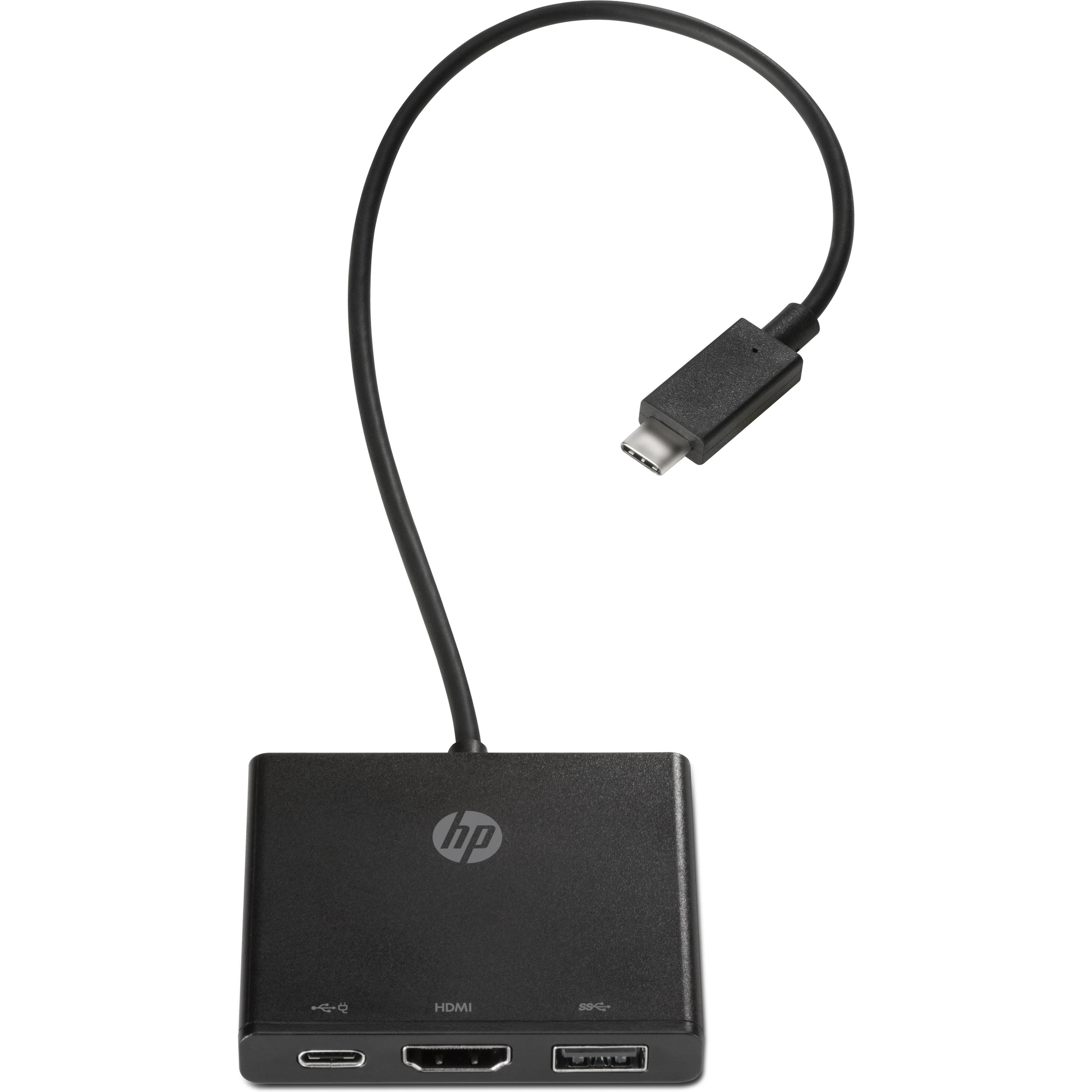 Thumbnail - HP USB-C zu (USB-C, 4 Ports), Dockingstation + USB Hub, Schwarz