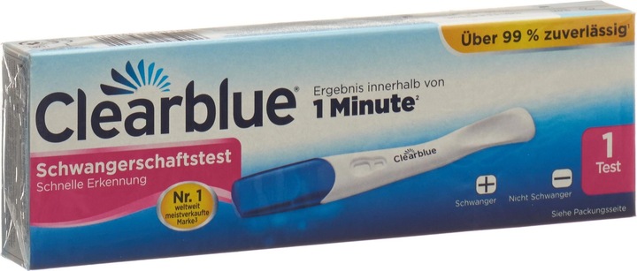 Produktbild Clearblue mit verfärbender Spitze (1 x)