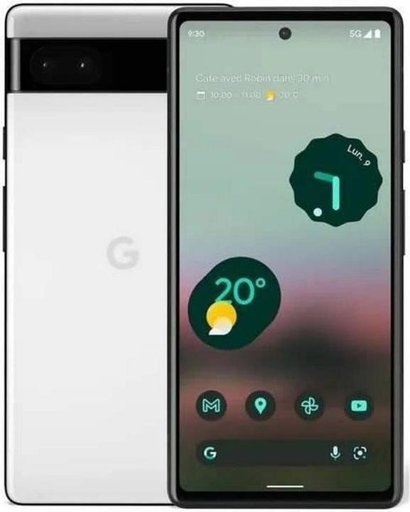 Google Pixel 6a (128 GB, Chalk White, 6.10", SIM + eSIM, 5G)