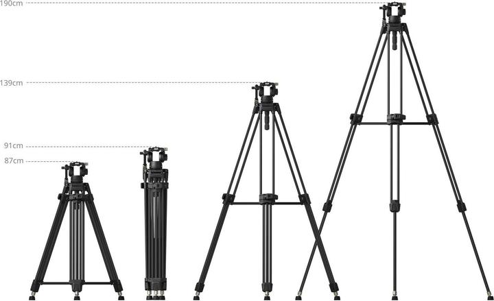Produktbild SmallRig Stativ Heavy-Duty AD-80S Kit, Höhenverstellbar: Ja (Metall)