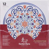 Image du produit Santa Clara vaisselle 12pc porcelaine ivoire déc. florentin (12 pièce(s))