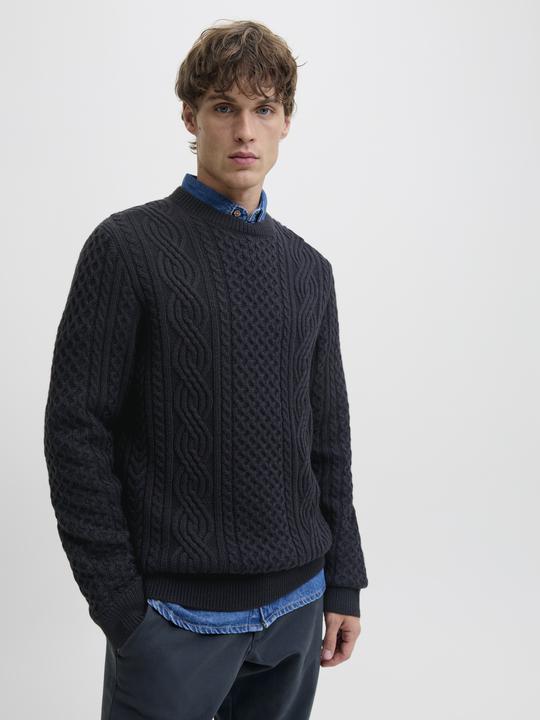Actual product image Jack & Jones Jprblusean Knit Cable Crew Neck Sn (L)