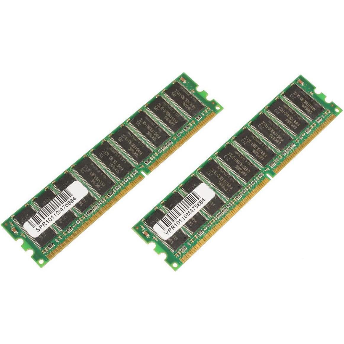 CoreParts 2GB Memory Module (2 x 1GB), RAM Modellspezifisch, Grün