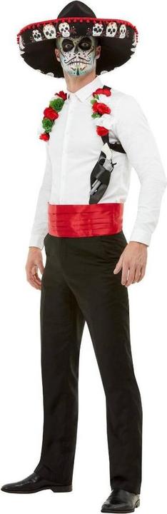 Actual product image Smiffys Unisex Adult Day Of The Dead Costume Accessory Set (One size)