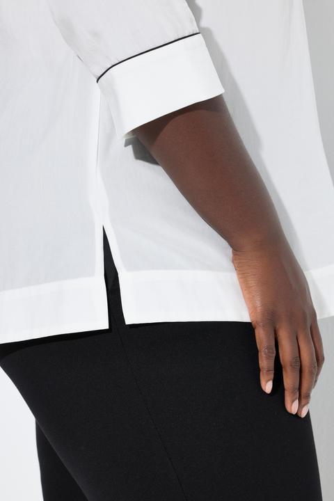 Actual product image Ulla Popken Collared Lyocell Blouse (46, 48)