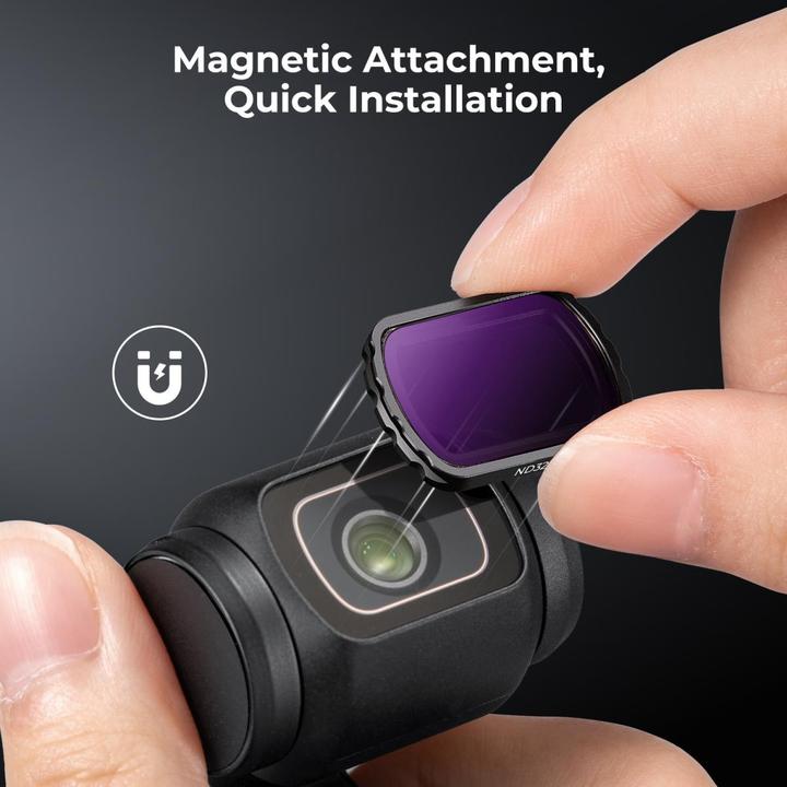 Produktbild K&F Concept 4pcs Filter Kit, Magnetic ND4+ND8+ND16+ND32, HD, Anti-Reflection Green Coating, Waterproof and Scrat