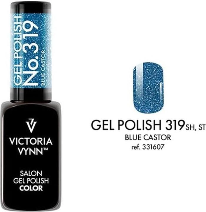 Immagine prodotto Visconti Di Modrone Victoria Vynn Gel Polish Colore 319 Blu Castor UV/LED Soak Off 8ml (LED Soak Off, 319 Ricino blu UV, Vernice UV gel)