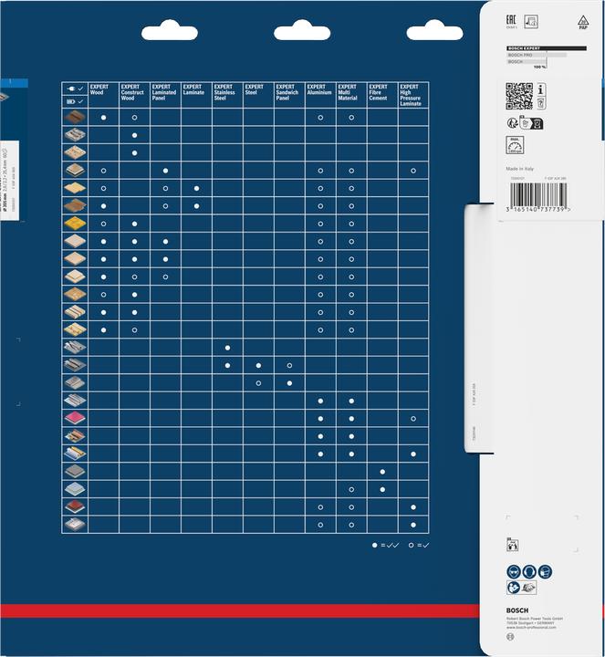 Produktbild Bosch Professional Zubehör Kreissägeblatt Expert for Steel, 305 x 25,4 x 2,6 mm, 60