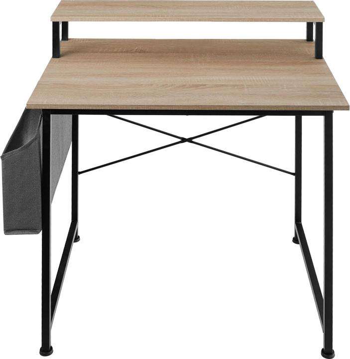 Actual product image tectake Desk with shelf and fabric bag (80 x 55 x 90 cm)