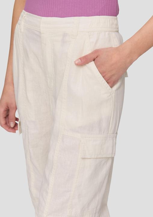 Image du produit S.Oliver Hose Hose aus Leinenmix mit Cargo-Taschen und Ziernaht (44)